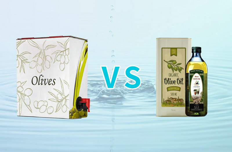 ¿Qué efecto tiene el bolsa en caja en la calidad del aceite de oliva durante el almacenamiento?